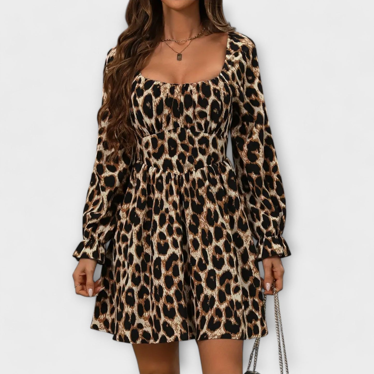Charmantes Kleid mit Leopardenmuster