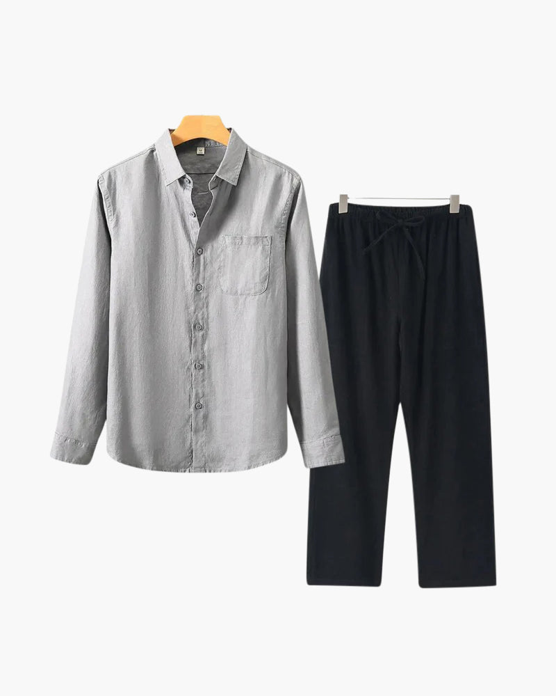 Altes Geld Leinen Combo (Langarmshirt)