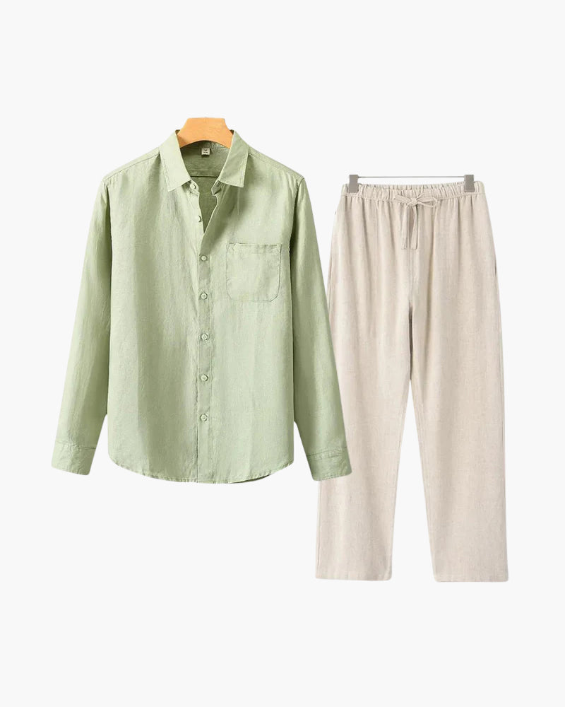 Altes Geld Leinen Combo (Langarmshirt)