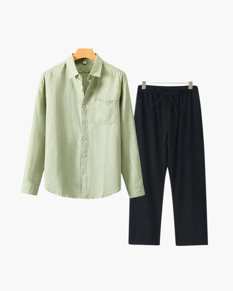 Altes Geld Leinen Combo (Langarmshirt)