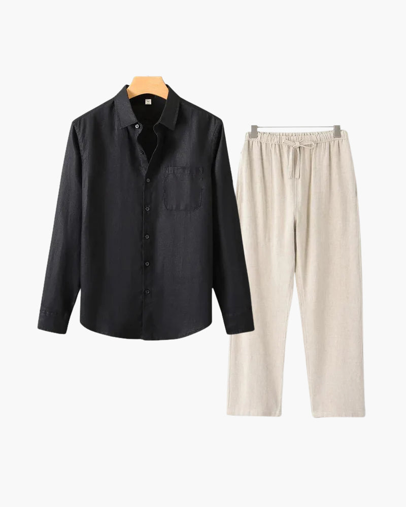 Altes Geld Leinen Combo (Langarmshirt)