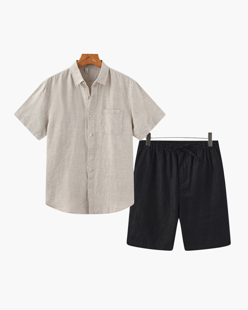 Altes Geld Leinen-Kombination (Shorts)