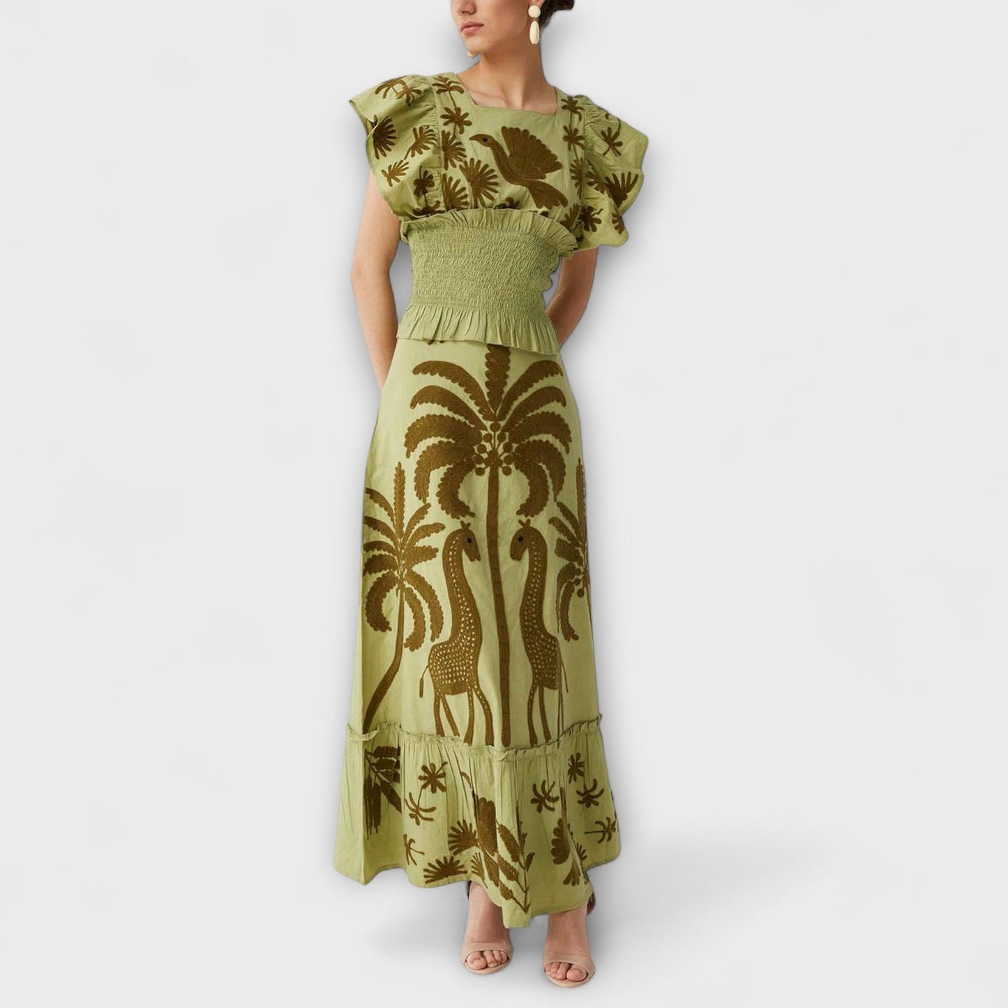 Amy - Schickes Palmenkleid