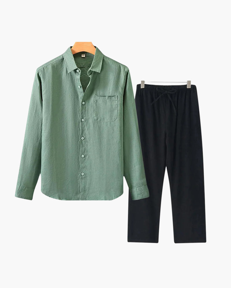 Altes Geld Leinen Combo (Langarmshirt)