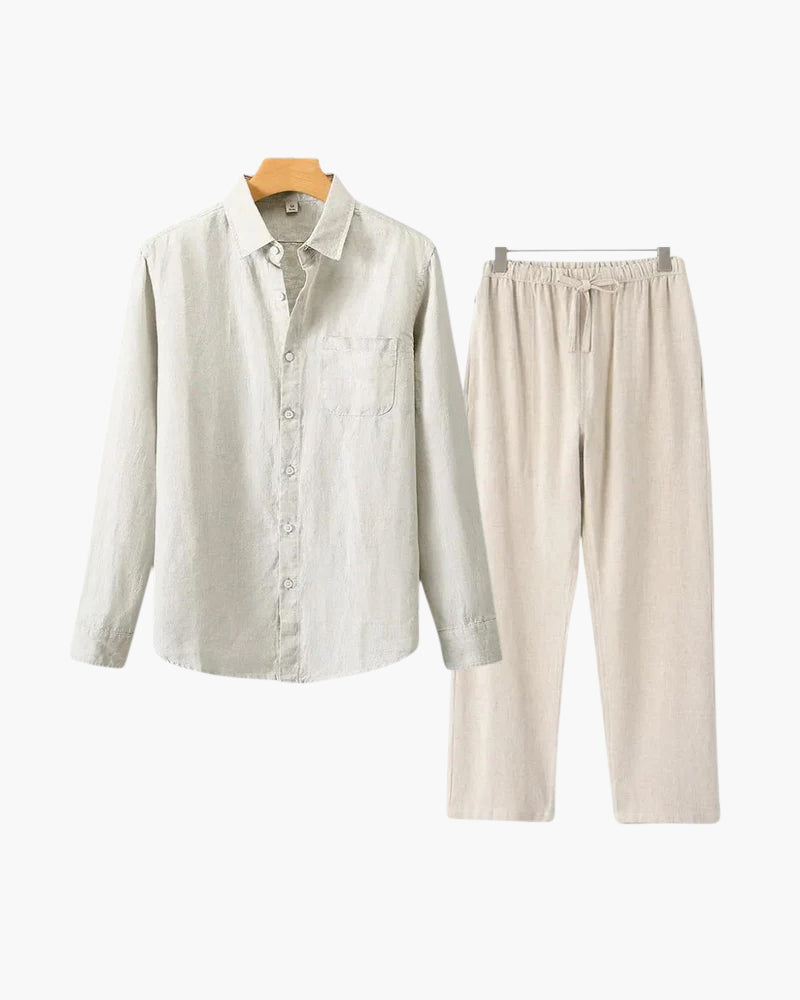 Altes Geld Leinen Combo (Langarmshirt)