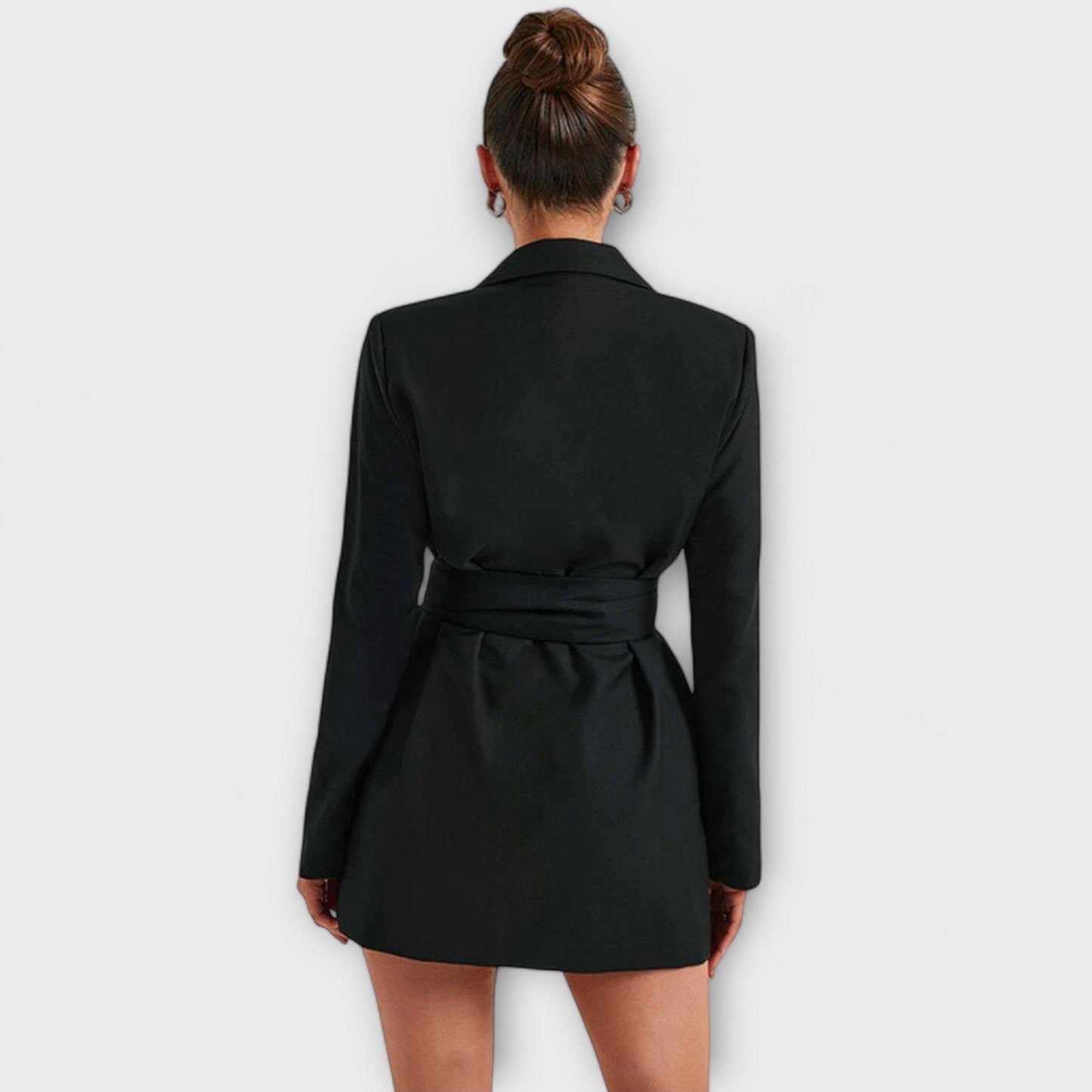 Blazer-Kleid mit V-Ausschnitt