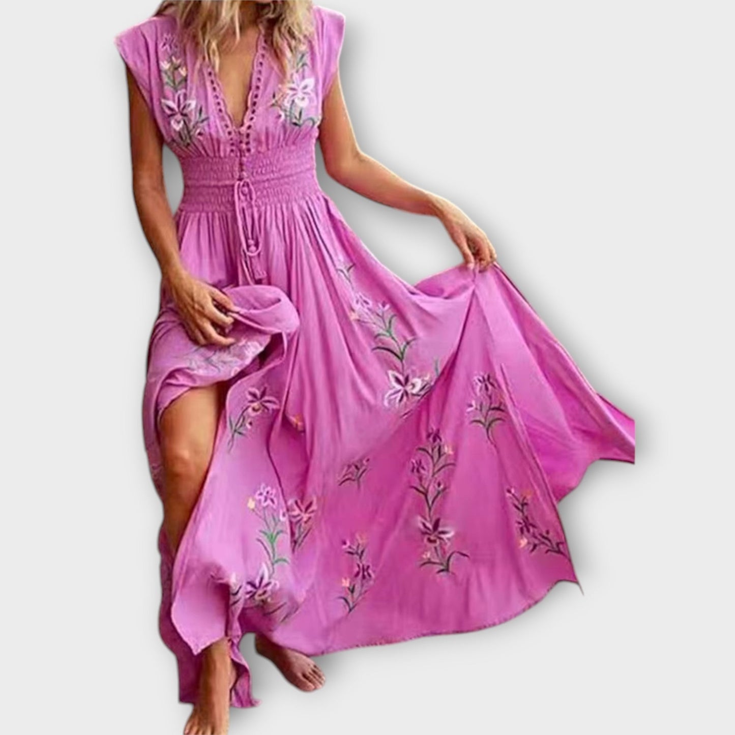 Felizia – Boho Kleid mit bezaubernder Stickerei