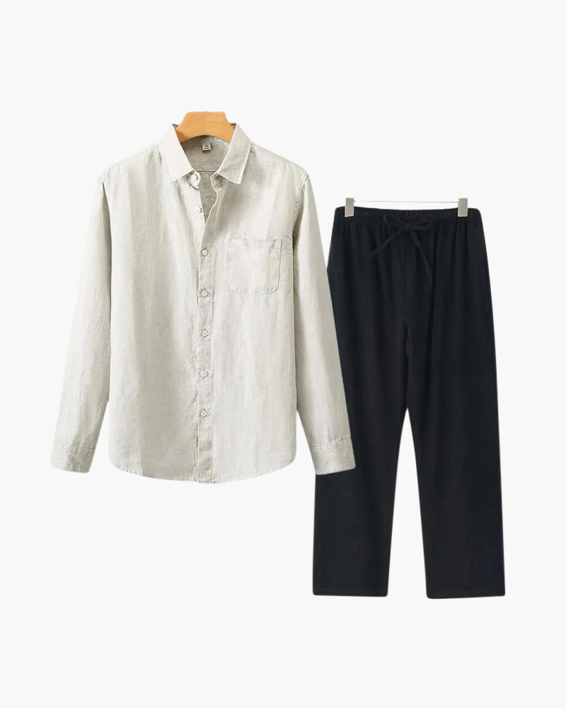 Altes Geld Leinen Combo (Langarmshirt)