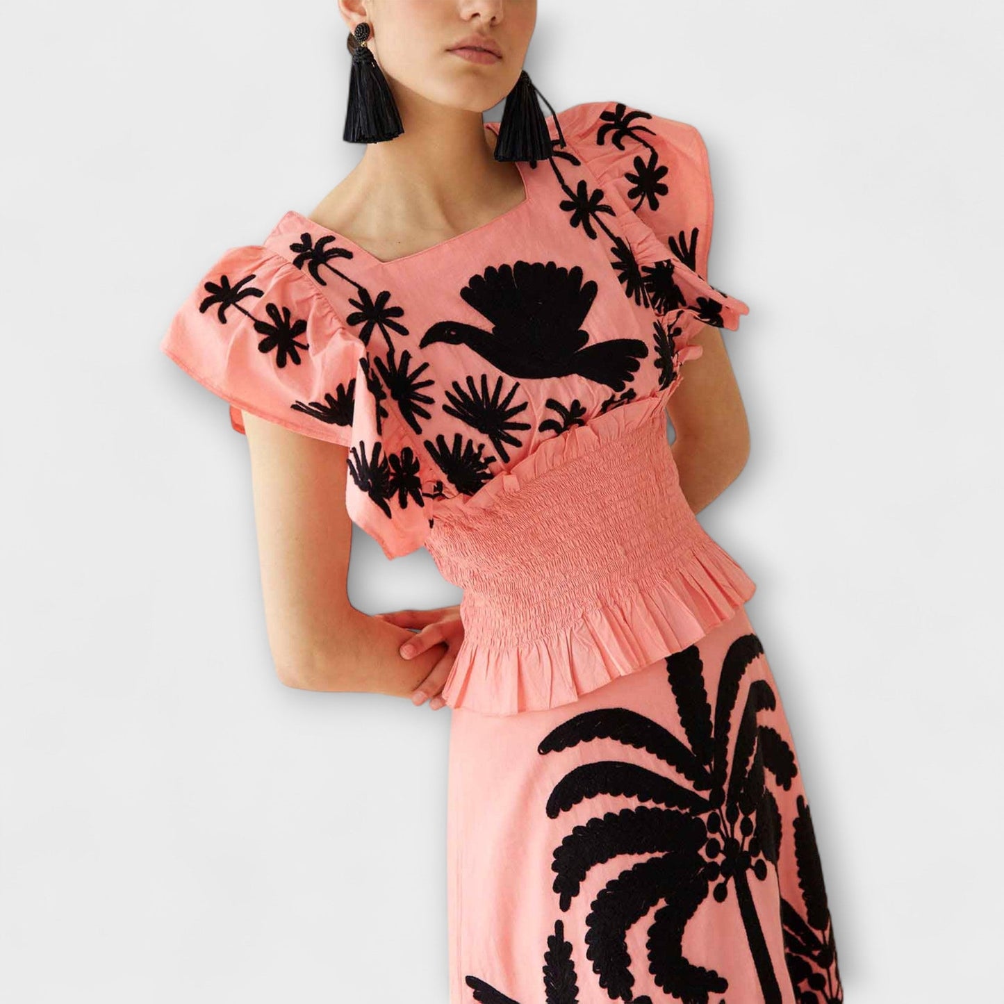 Amy - Schickes Palmenkleid