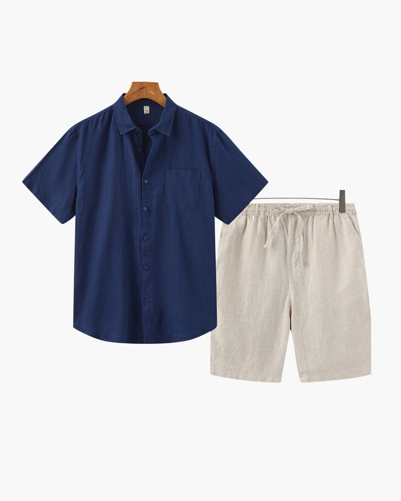 Altes Geld Leinen-Kombination (Shorts)