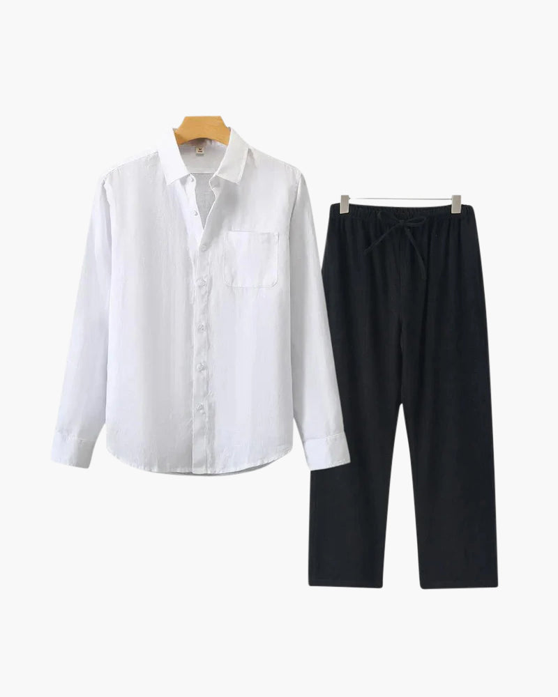 Altes Geld Leinen Combo (Langarmshirt)