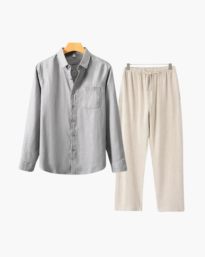Altes Geld Leinen Combo (Langarmshirt)