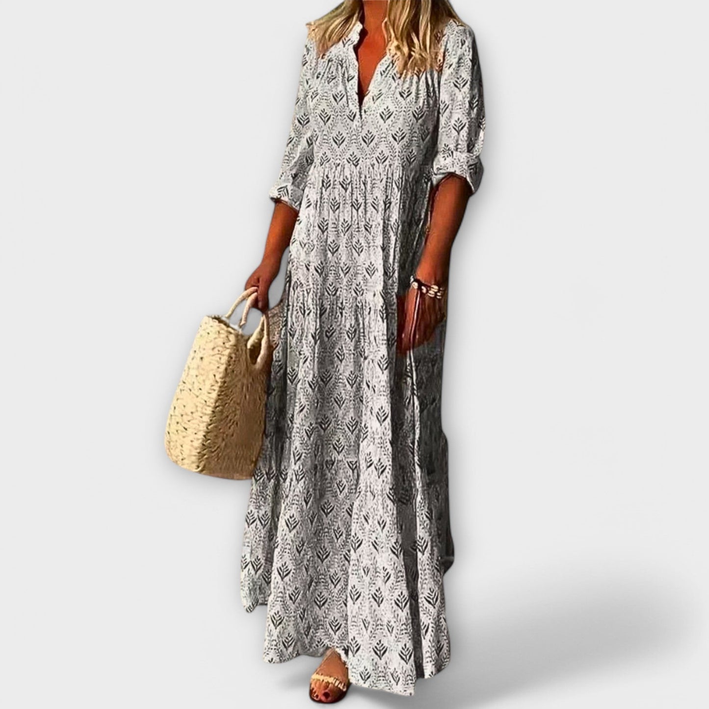 Sera - Stilvolles und Bequemes Frühlings-Maxikleid