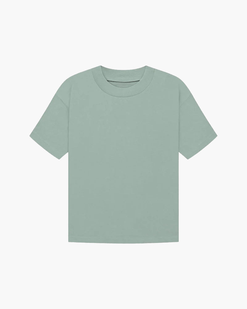 Verfeinertes Unifarben T-Shirt