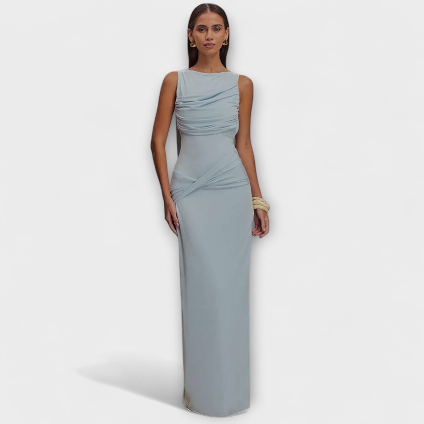 Rieke - Stilvolles Maxikleid mit Hohem Schlitz