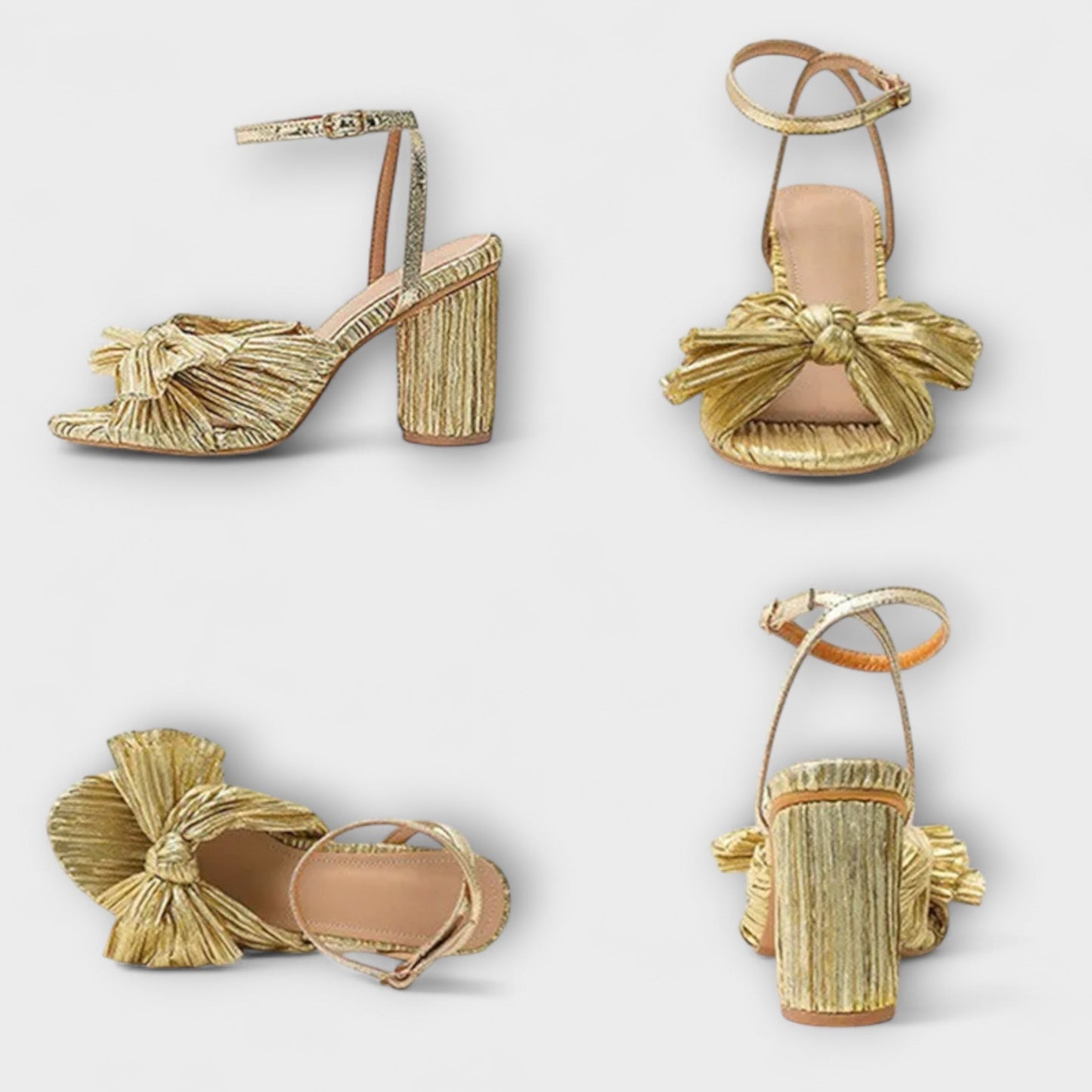 Gebühr - Sandalen mit dicker Schleife