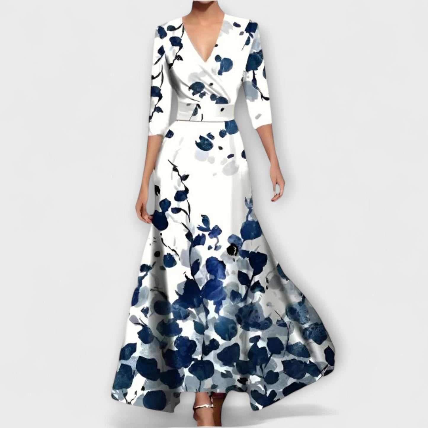 Alma - Elegantes Ärmel-Design Damenkleid