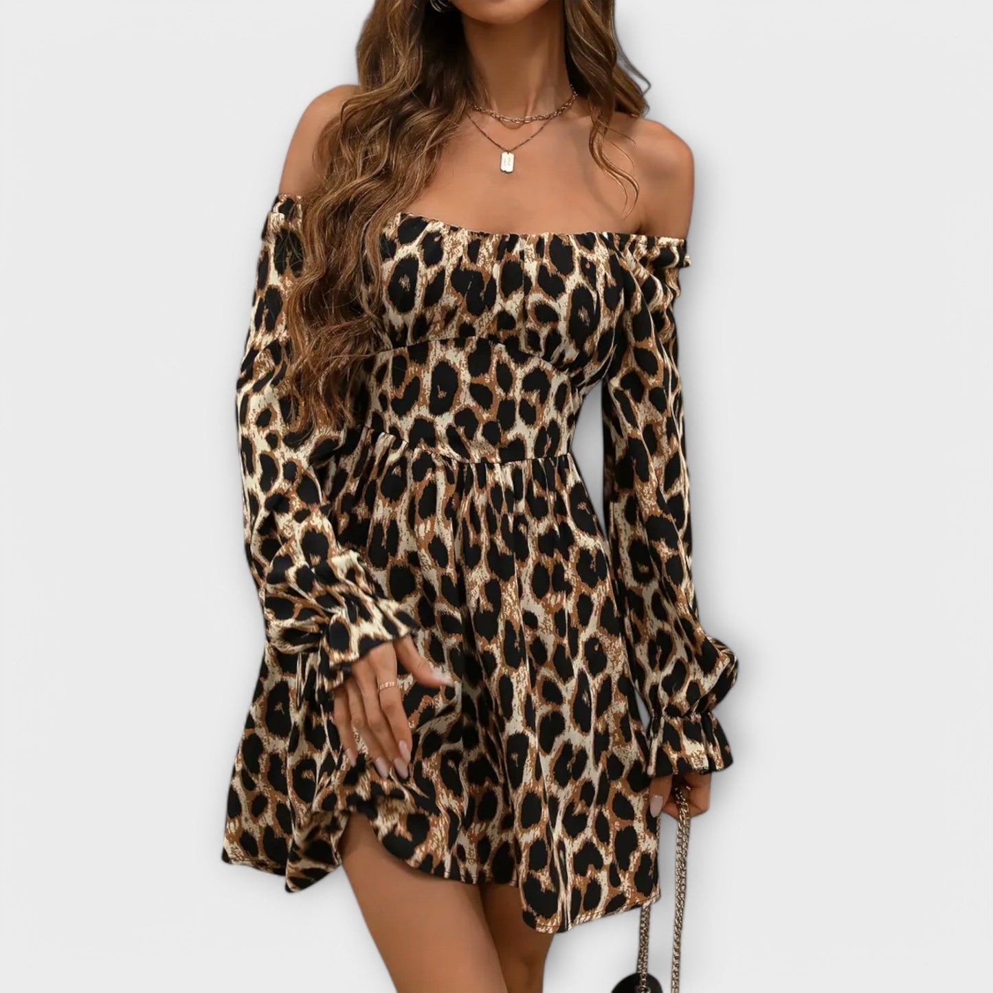 Charmantes Kleid mit Leopardenmuster