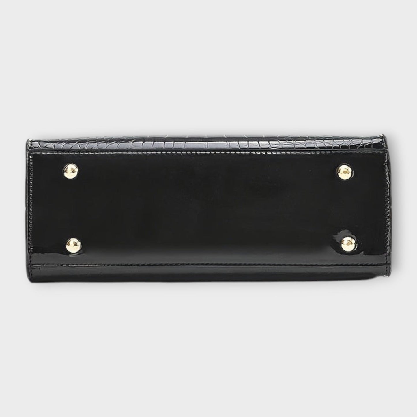 Aurellia. - Glänzende Krokodilledermuster-Handtasche