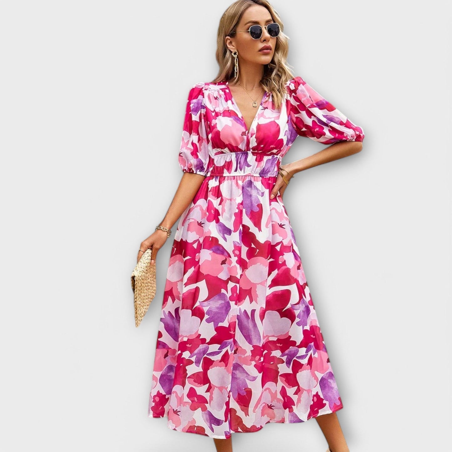 Mathilda - Stilvolles Midi-Kleid