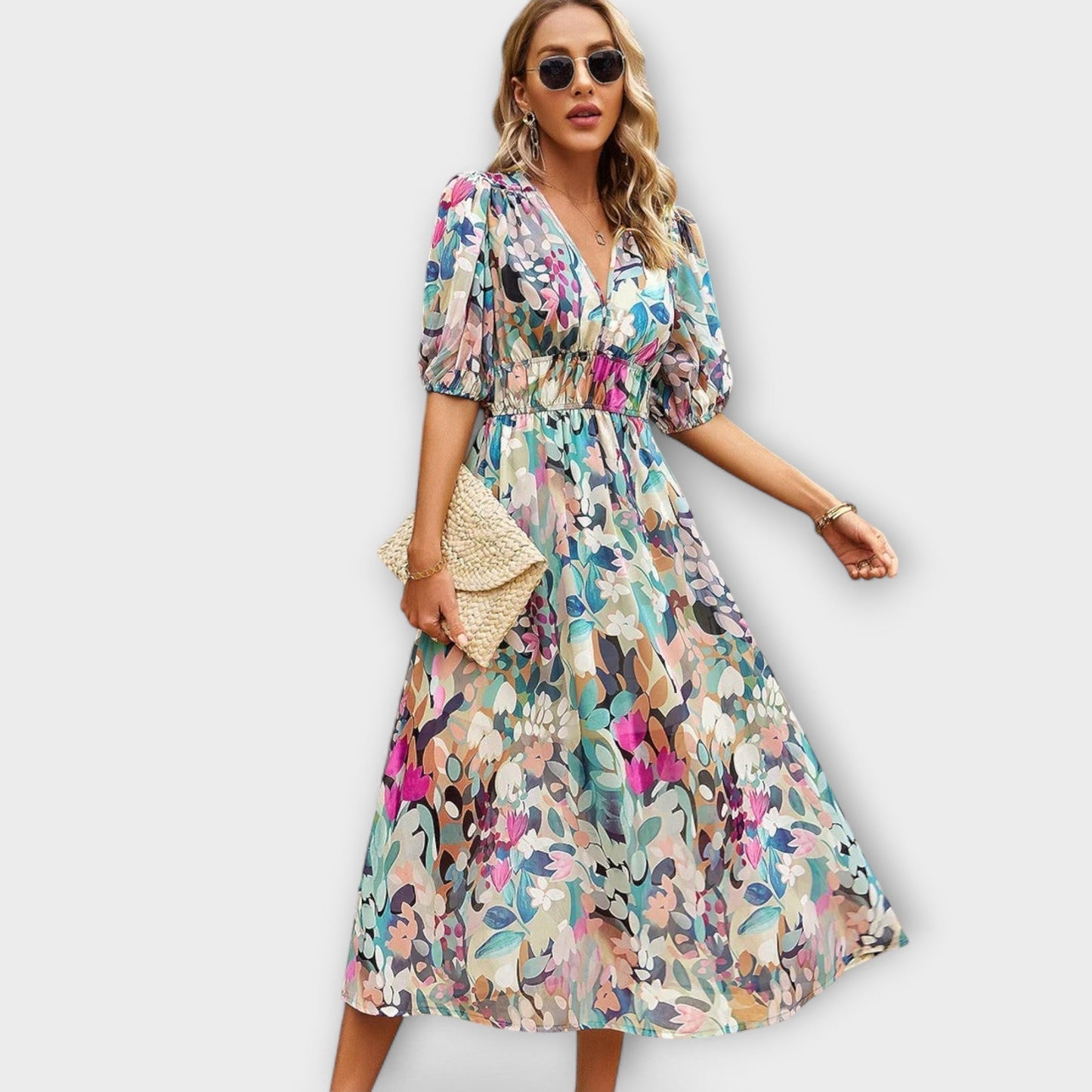 Mathilda - Stilvolles Midi-Kleid