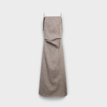 Clara - Fließendes Maxikleid aus Leinen-Mischung