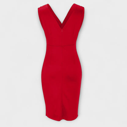 Desi - V-Ausschnitt Split-Kleid