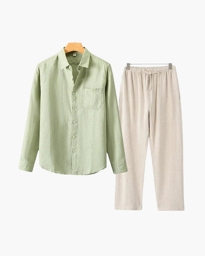 Altes Geld Leinen Combo (Langarmshirt)