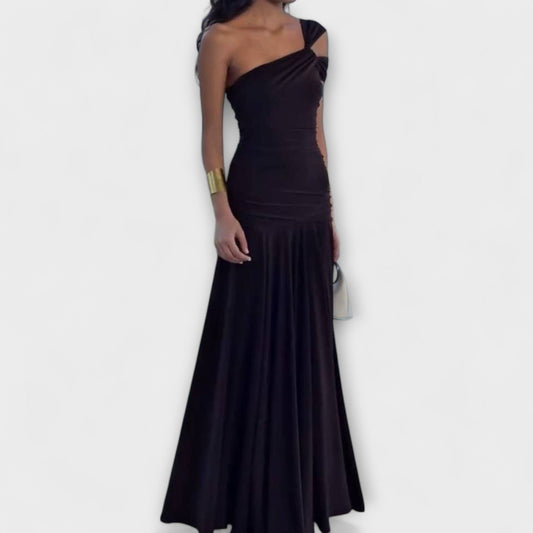Margot - Off-Shoulder Figurbetontes Maxikleid