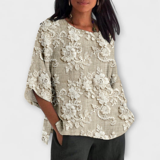 Hazel - Top mit Vintage-Druck