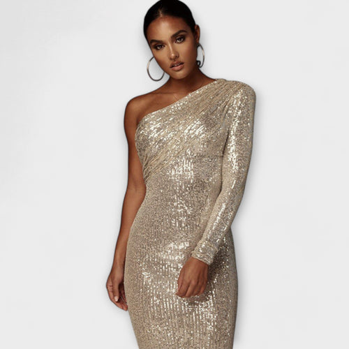 Margely - Abendkleid mit Wickeloberteil
