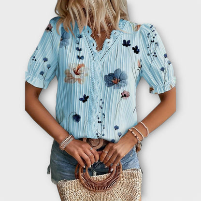 Emily - Modische Bluse mit V-Ausschnitt