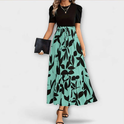 Luna - Sommerkleid mit floralem Muster und Rundhalsausschnitt