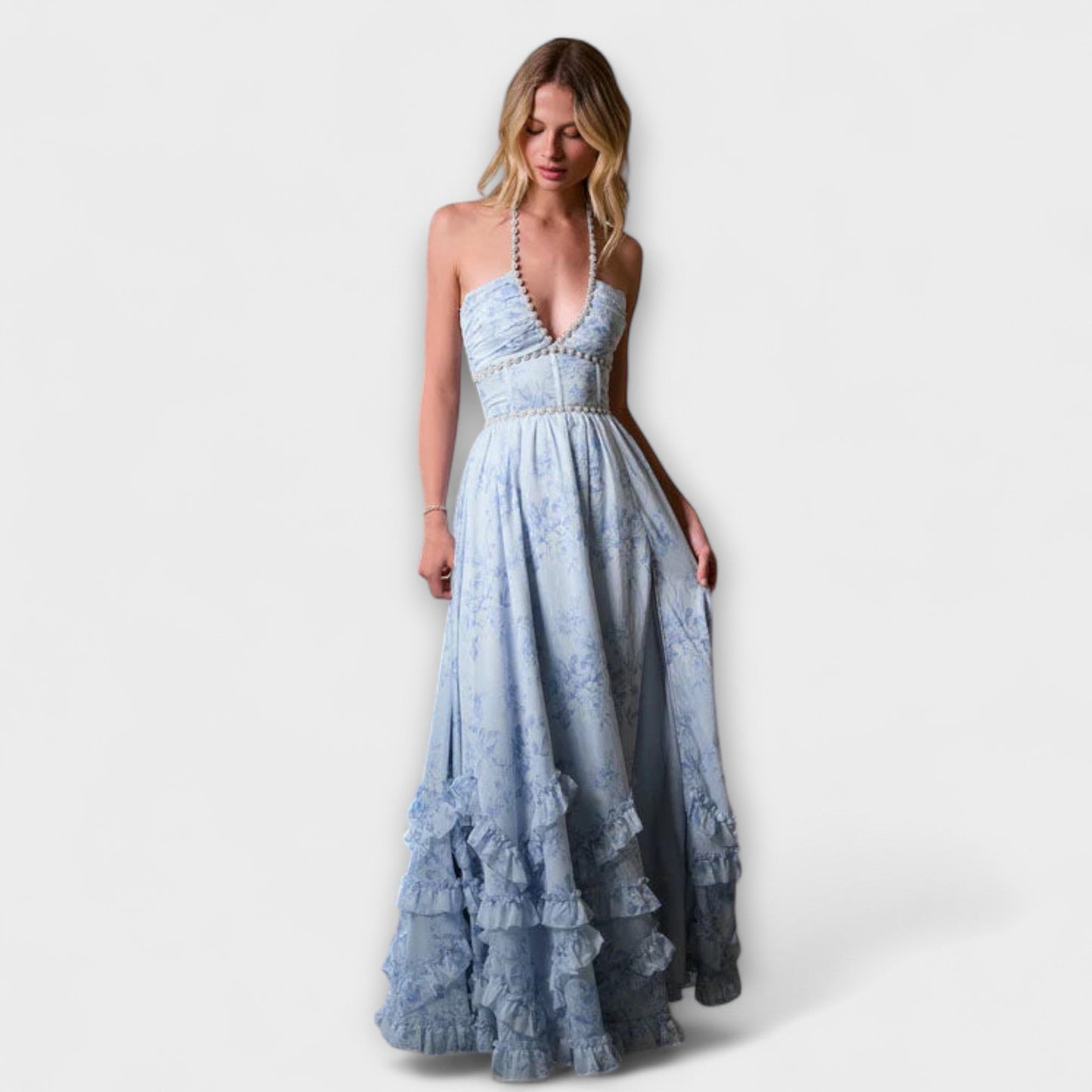 Luzie - Schickes Langfließendes Kleid