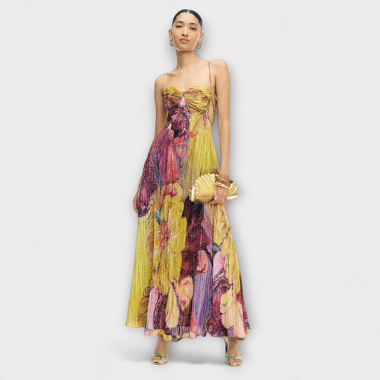 Kiara - Maxi-Kleid mit lebhaftem Ikat-Druck