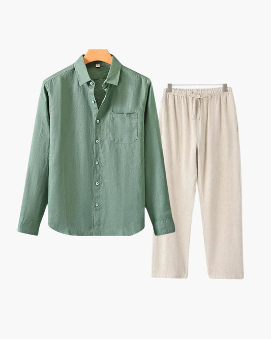 Altes Geld Leinen Combo (Langarmshirt)