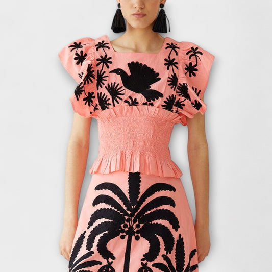 Amy - Schickes Palmenkleid