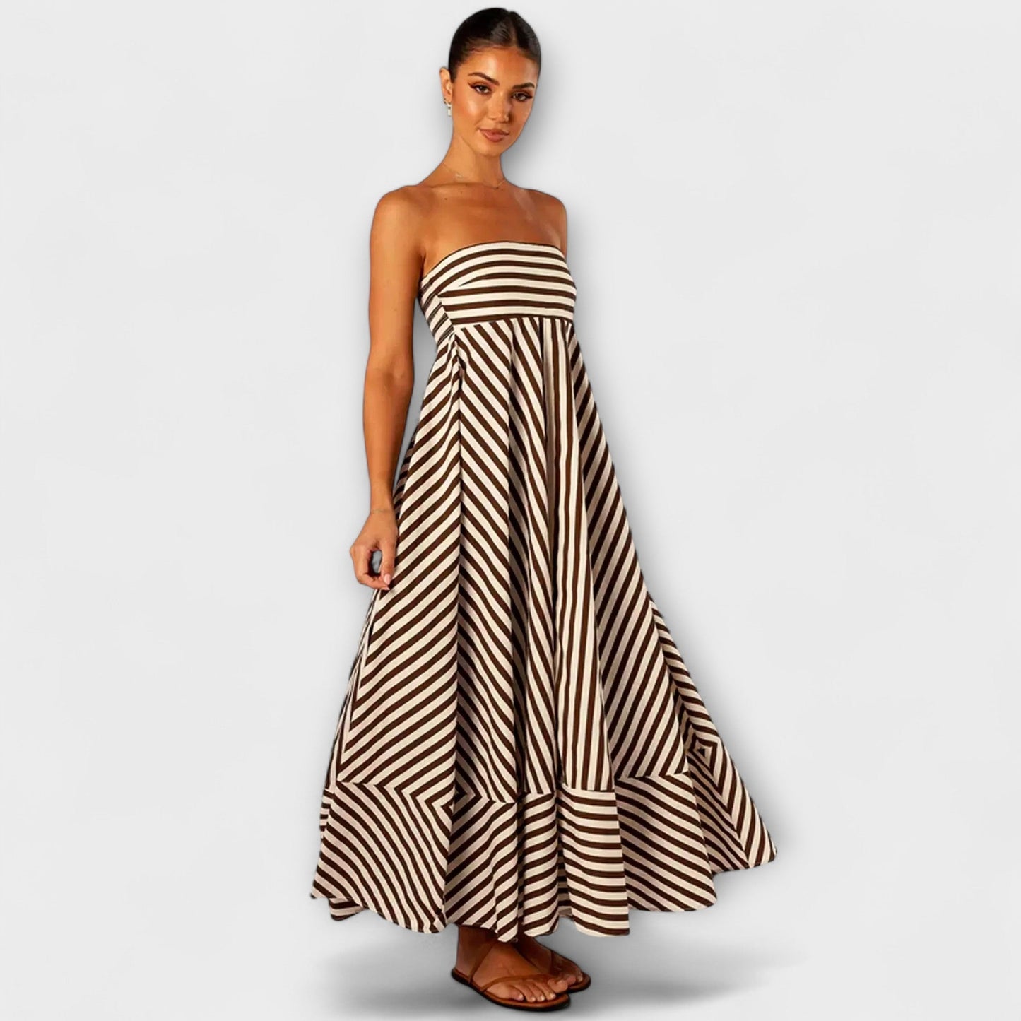 Nachtschwärmer Charme Rüschenshirt Maxikleid
