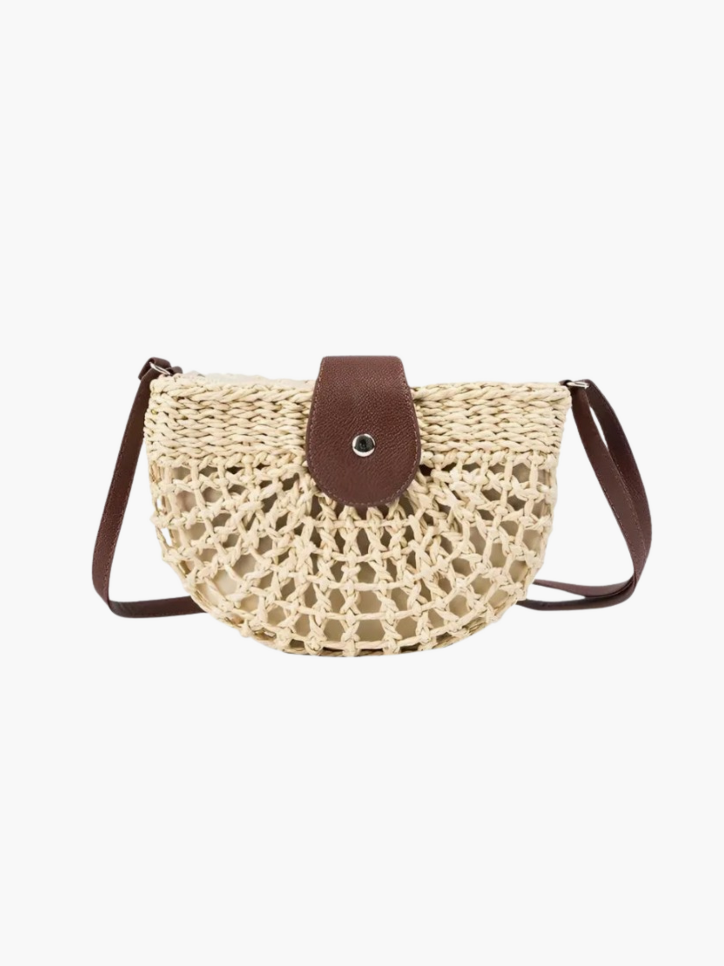 Palma Halbmond-Strohtasche