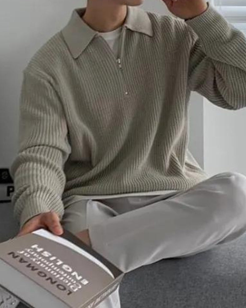 Cesare Halbzip Sweater