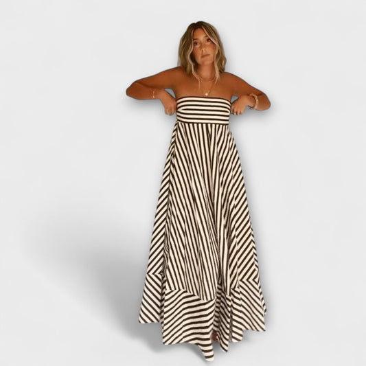 Nachtschwärmer Charme Rüschenshirt Maxikleid