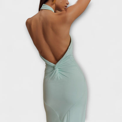 Lagune - Slinky Halter Maxikleid