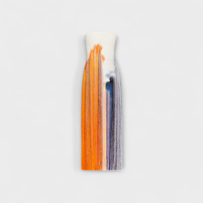 Sommer - Stilvolles Colorblock-Kleid mit trendigen Quasten