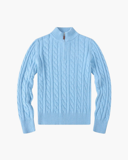 Damen Verbier Halbzip Sweater