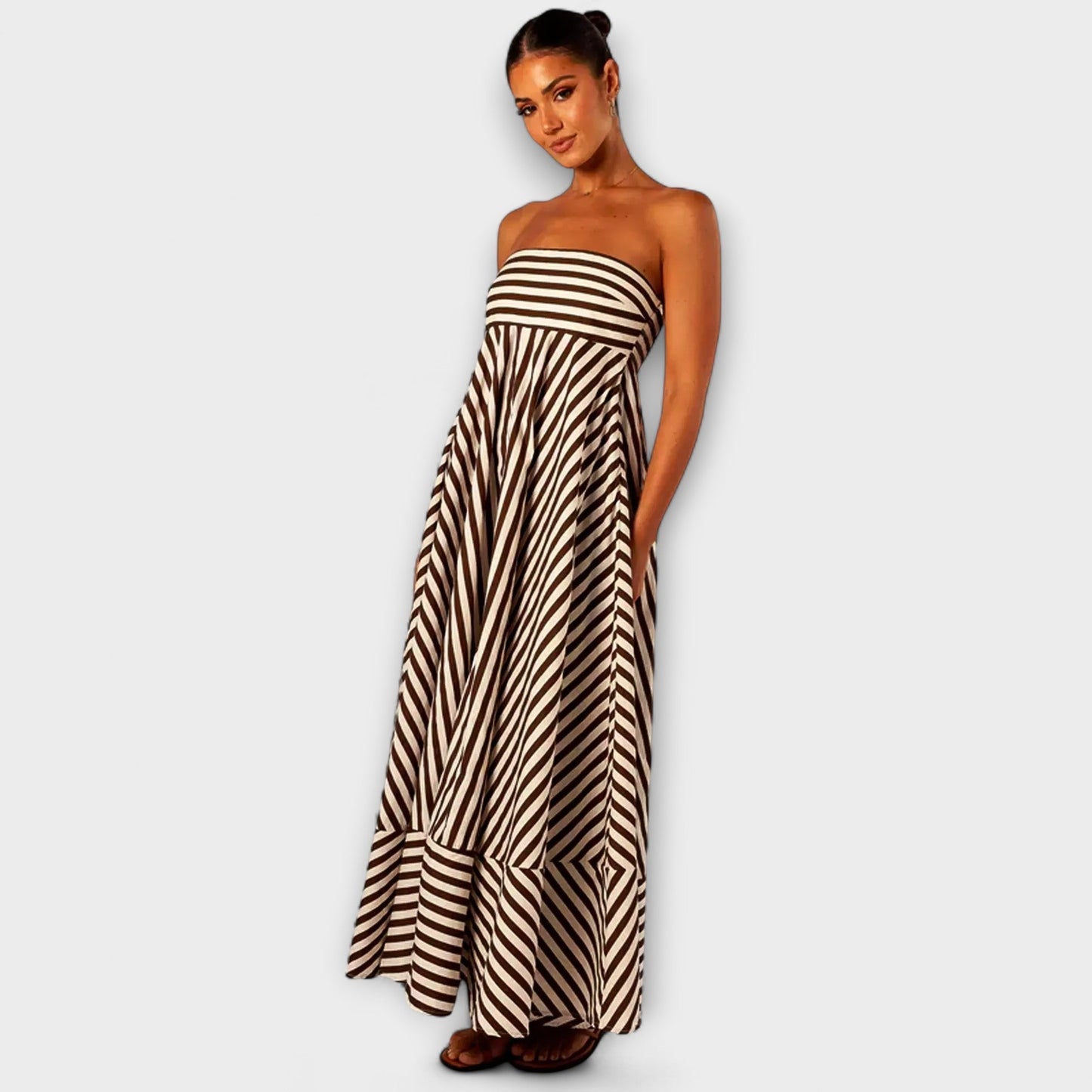 Nachtschwärmer Charme Rüschenshirt Maxikleid