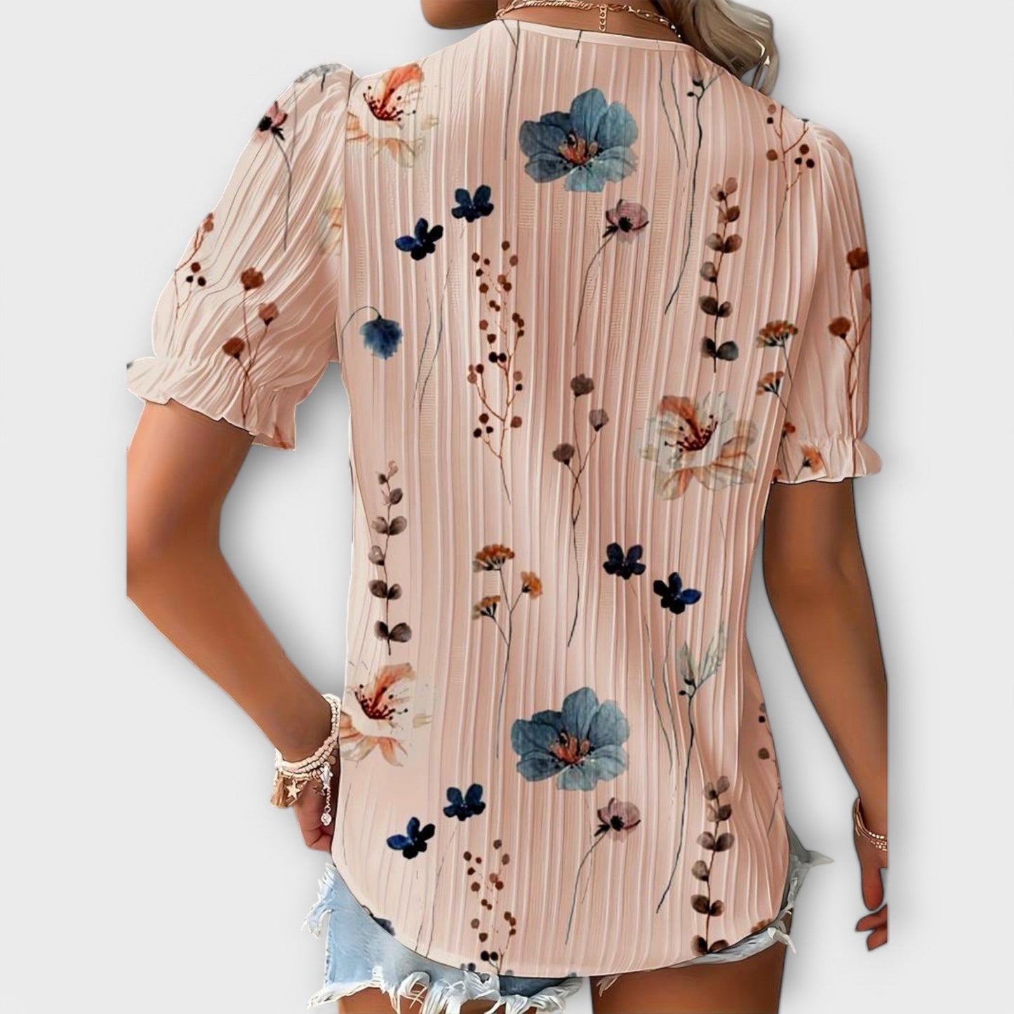Emily - Modische Bluse mit V-Ausschnitt