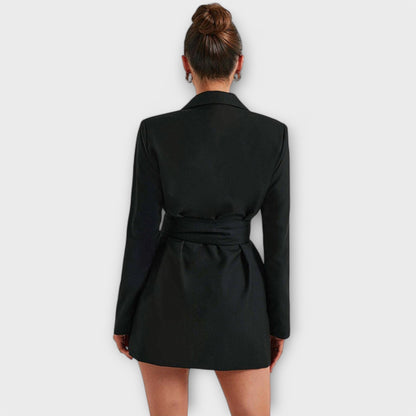 Blazer-Kleid mit V-Ausschnitt