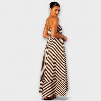 Nachtschwärmer Charme Rüschenshirt Maxikleid