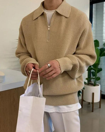 Cesare Halbzip Sweater