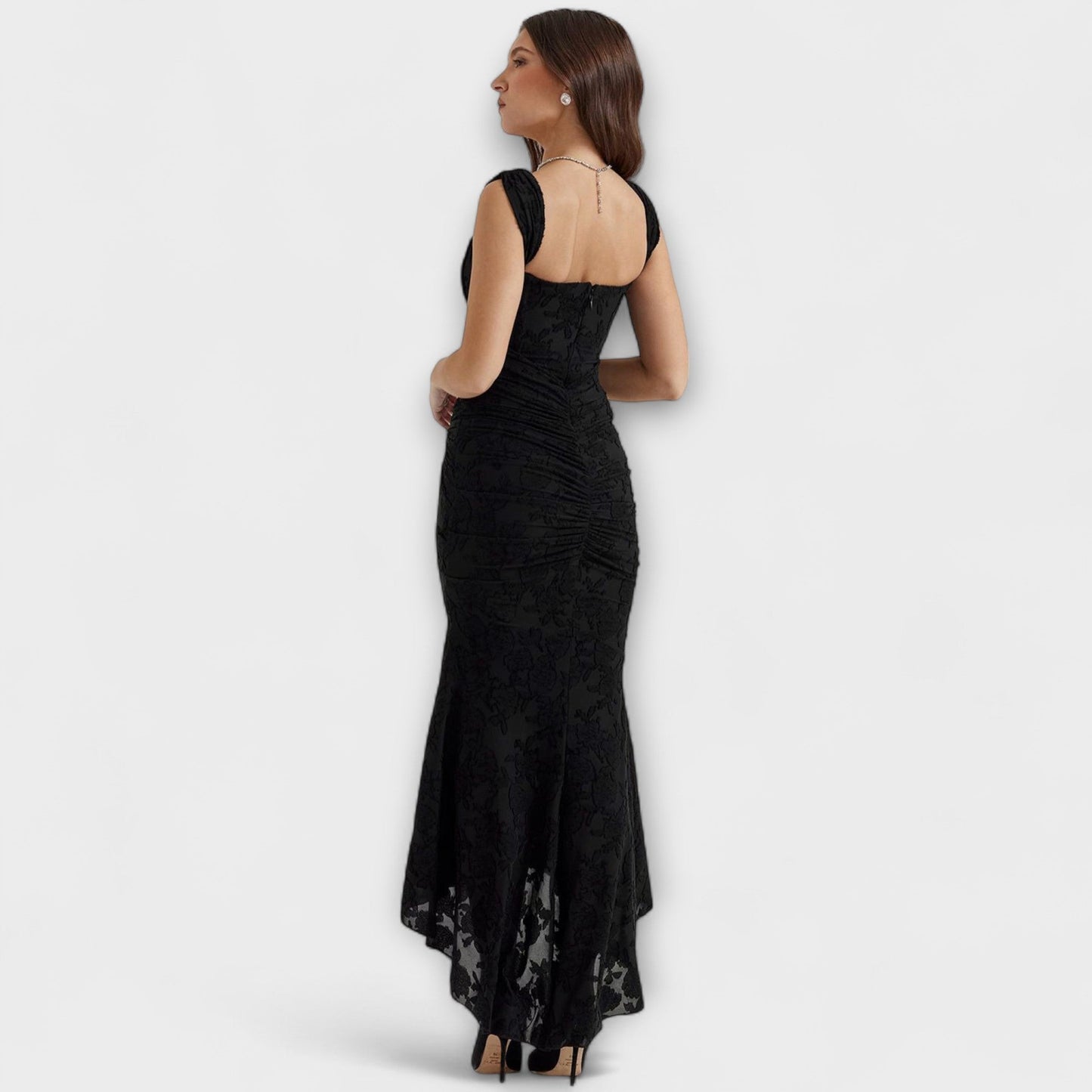 Renske - Langes Kleid mit elegantem und raffiniertem Korsett
